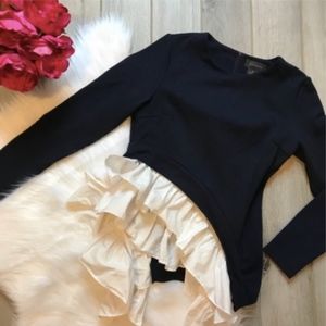 Unique Side Ruffle Sweater